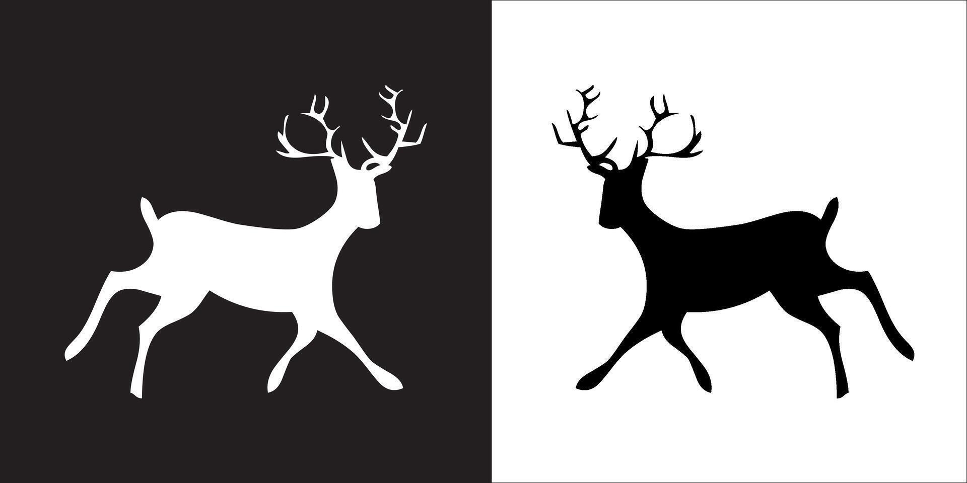 Illustration graphics of deer icon vector