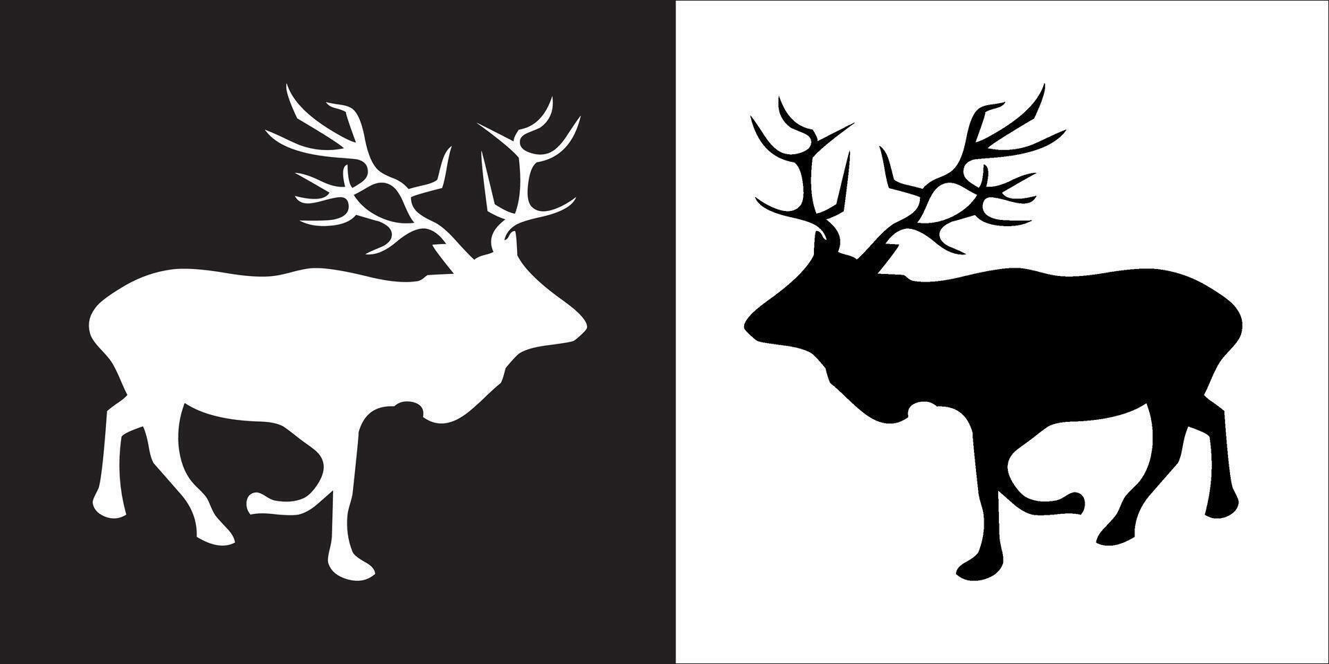 Illustration graphics of deer icon vector