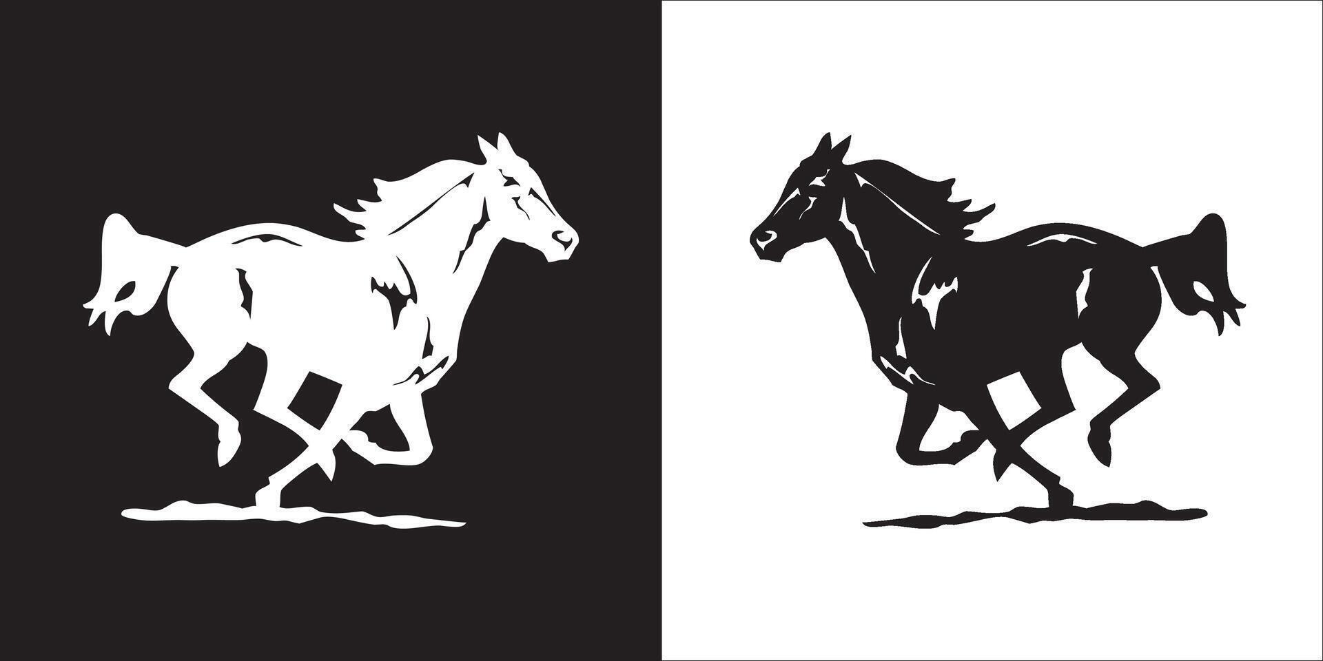 Illustration graphics of horse icon vector