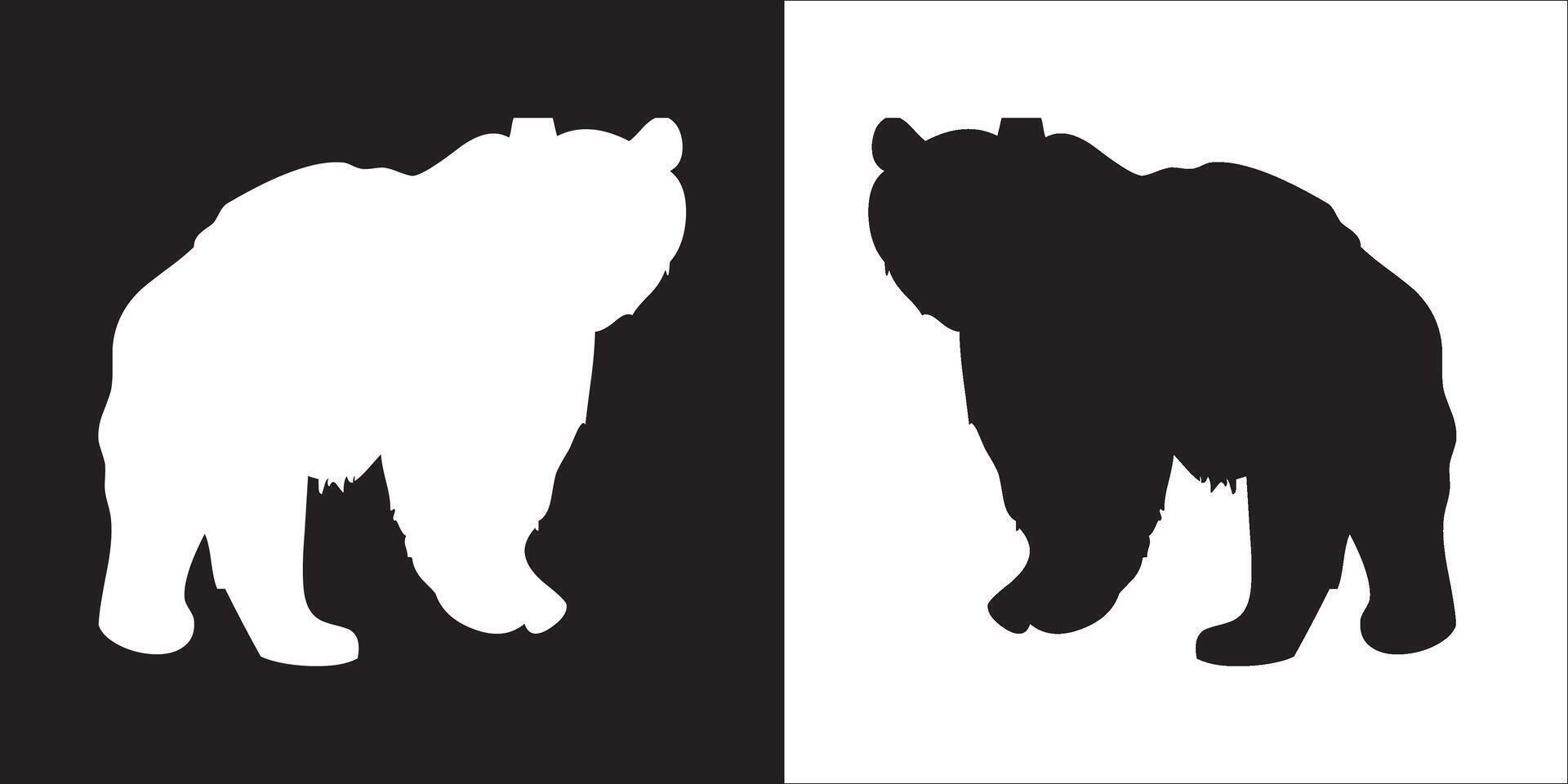 ilustración gráficos de oso icono vector