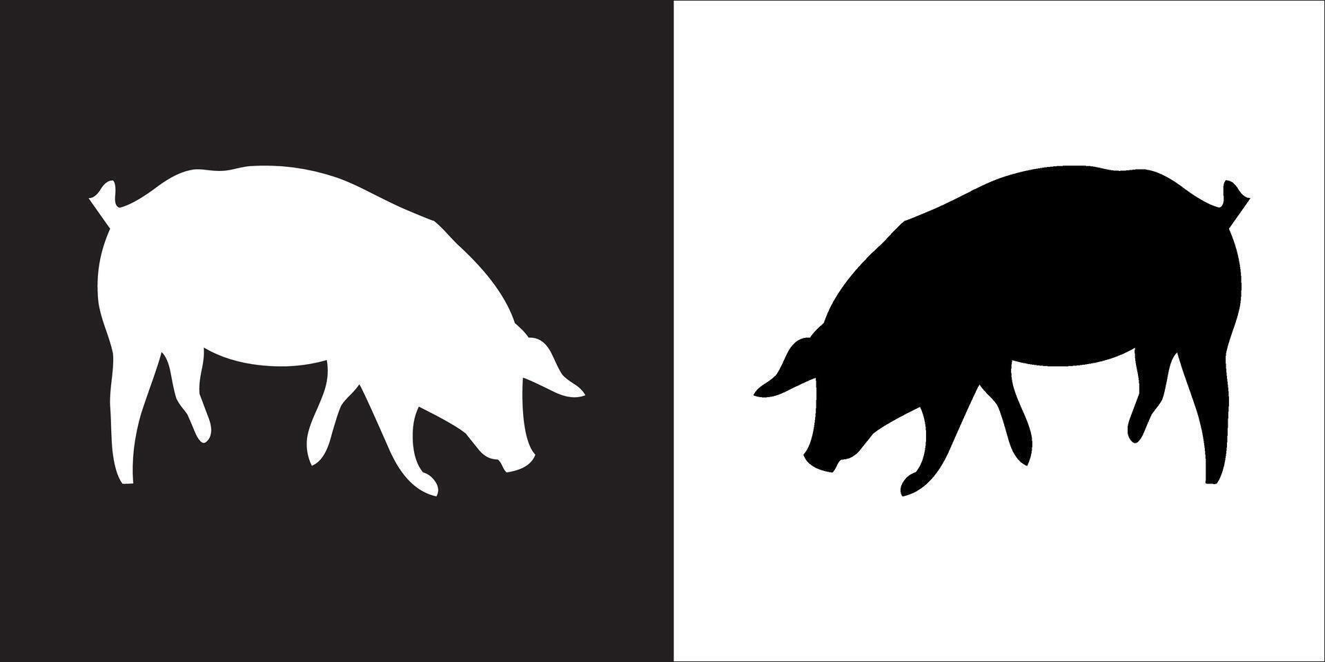 Illustration graphics of pig icon vector