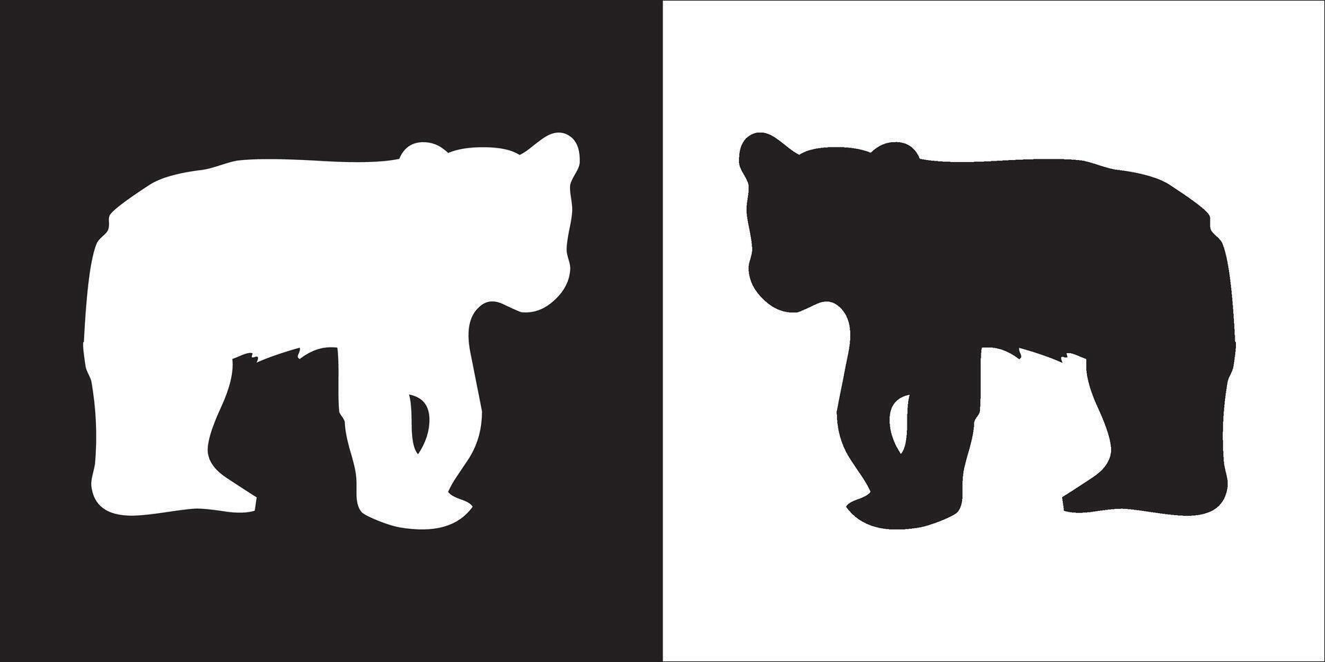 ilustración gráficos de oso icono vector