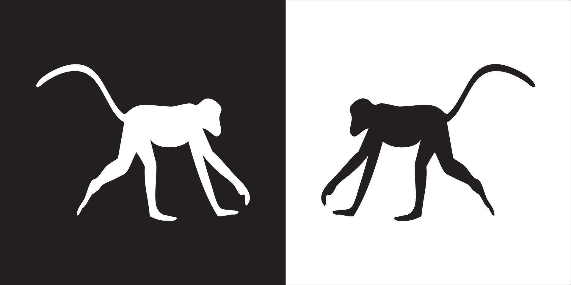 Illustration graphics of monkey icon vector