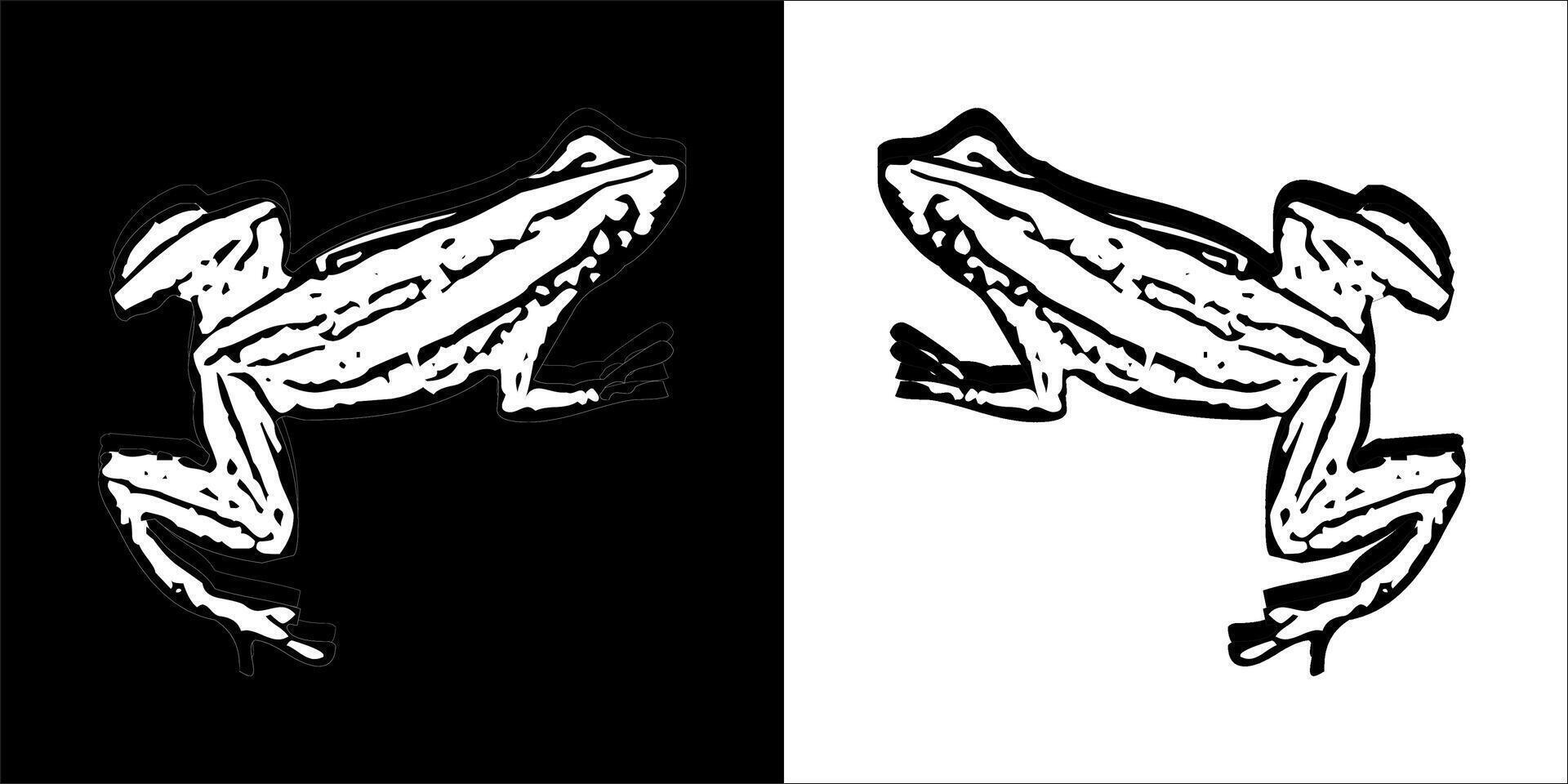 Illustration graphics of frog icon vector