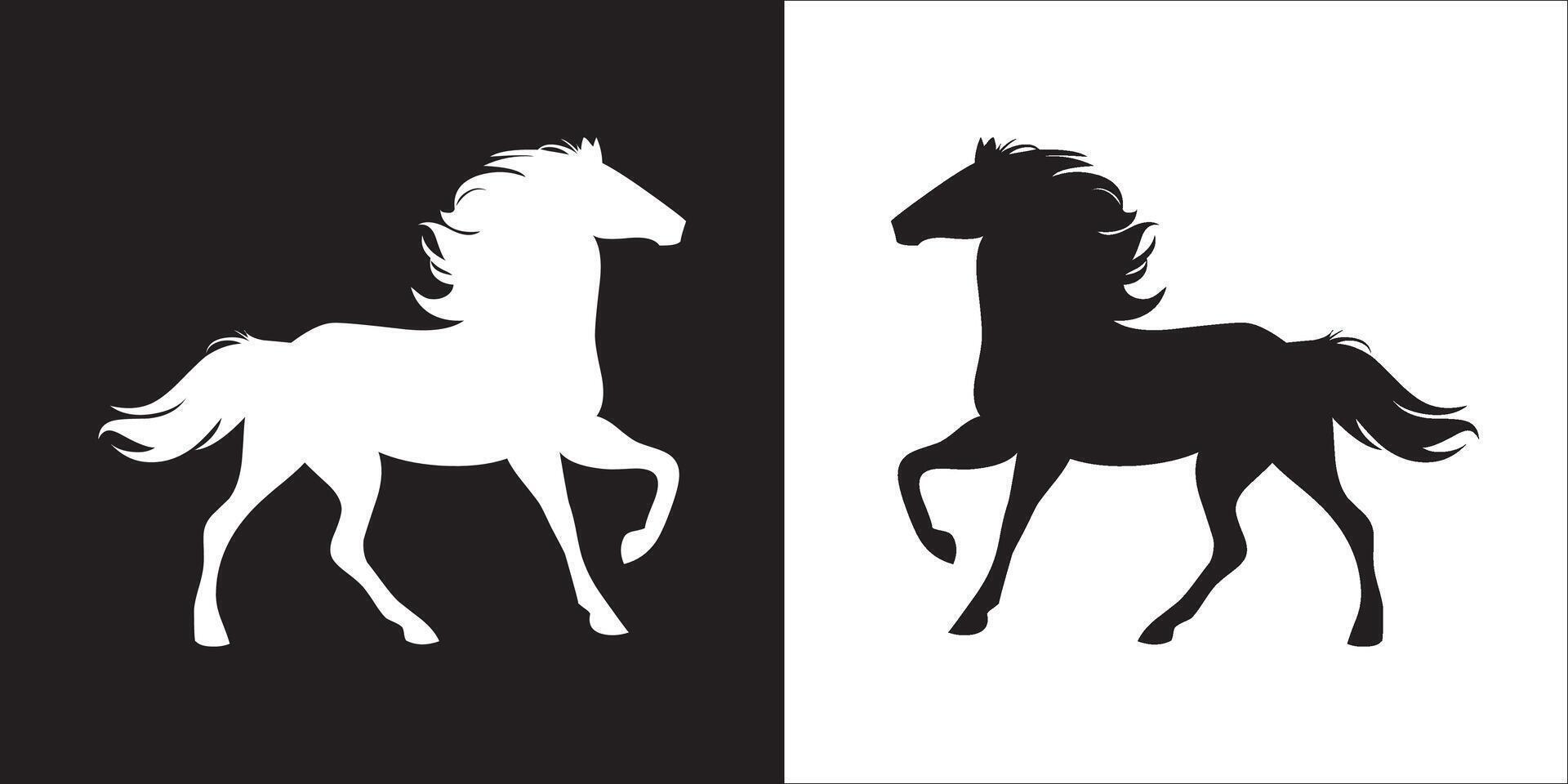 Illustration graphics of horse icon vector