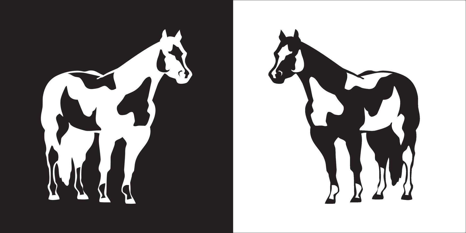Illustration graphics of horse icon vector