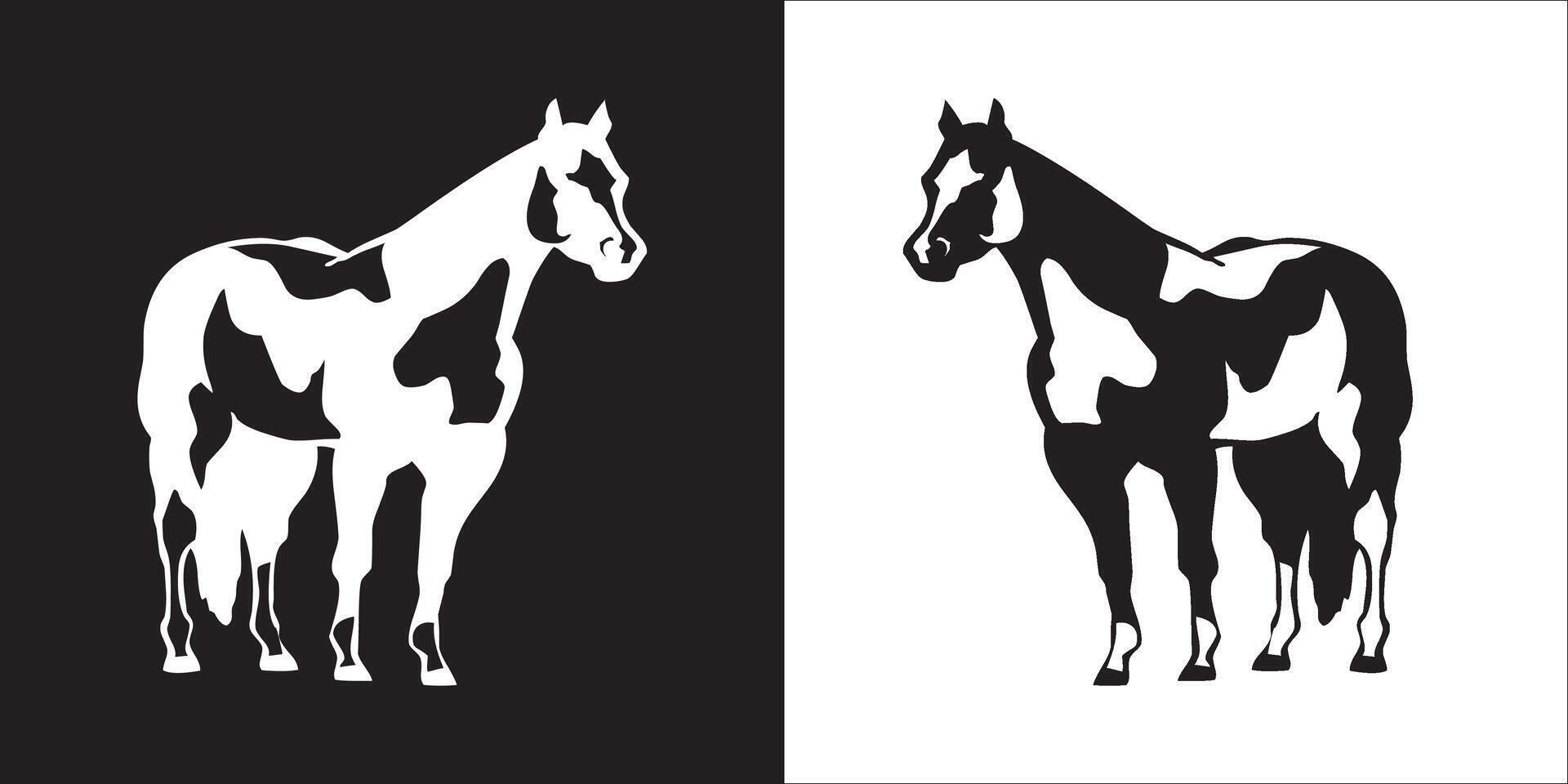 ilustración gráficos de caballo icono vector