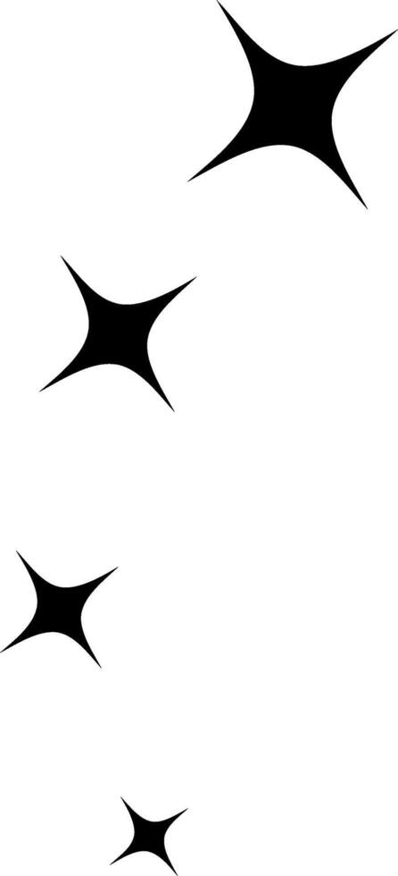 Star icon . Twinkling star illustration sign. Sparkles symbol. Shining burst logo. vector