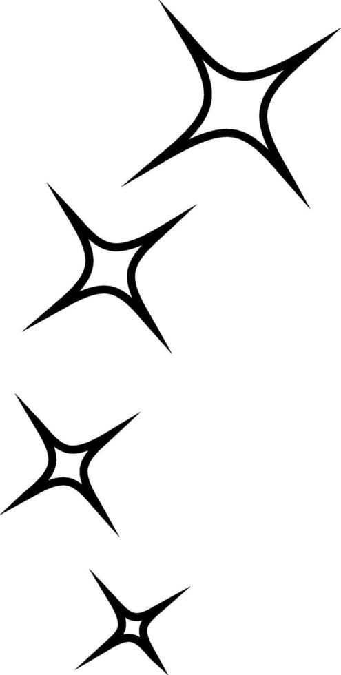 Star icon . Twinkling star illustration sign. Sparkles symbol. Shining burst logo. vector