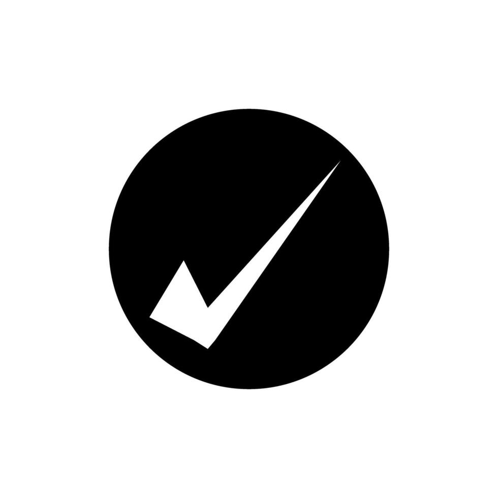 Ok button icon. Approve illustration sign. Check mark symbol. Yes logo. vector