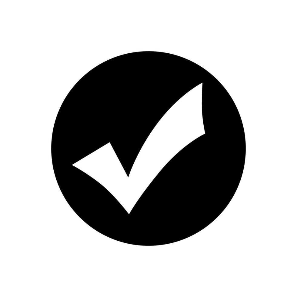 Ok button icon. Approve illustration sign. Check mark symbol. Yes logo. vector