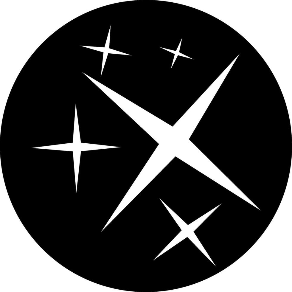 Star icon . Twinkling star illustration sign. Sparkles symbol. Shining burst logo. vector