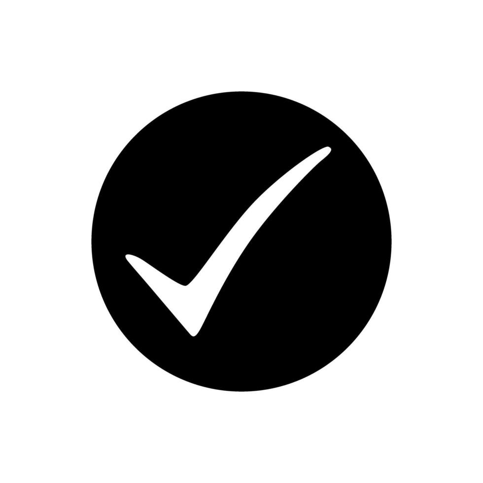 Ok button icon. Approve illustration sign. Check mark symbol. Yes logo. vector