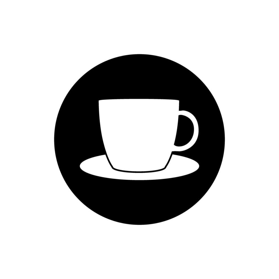 Coffee cup icon . Tea cup illustration sign. Mocha symbol. Tea logo. Hot drink mark. vector