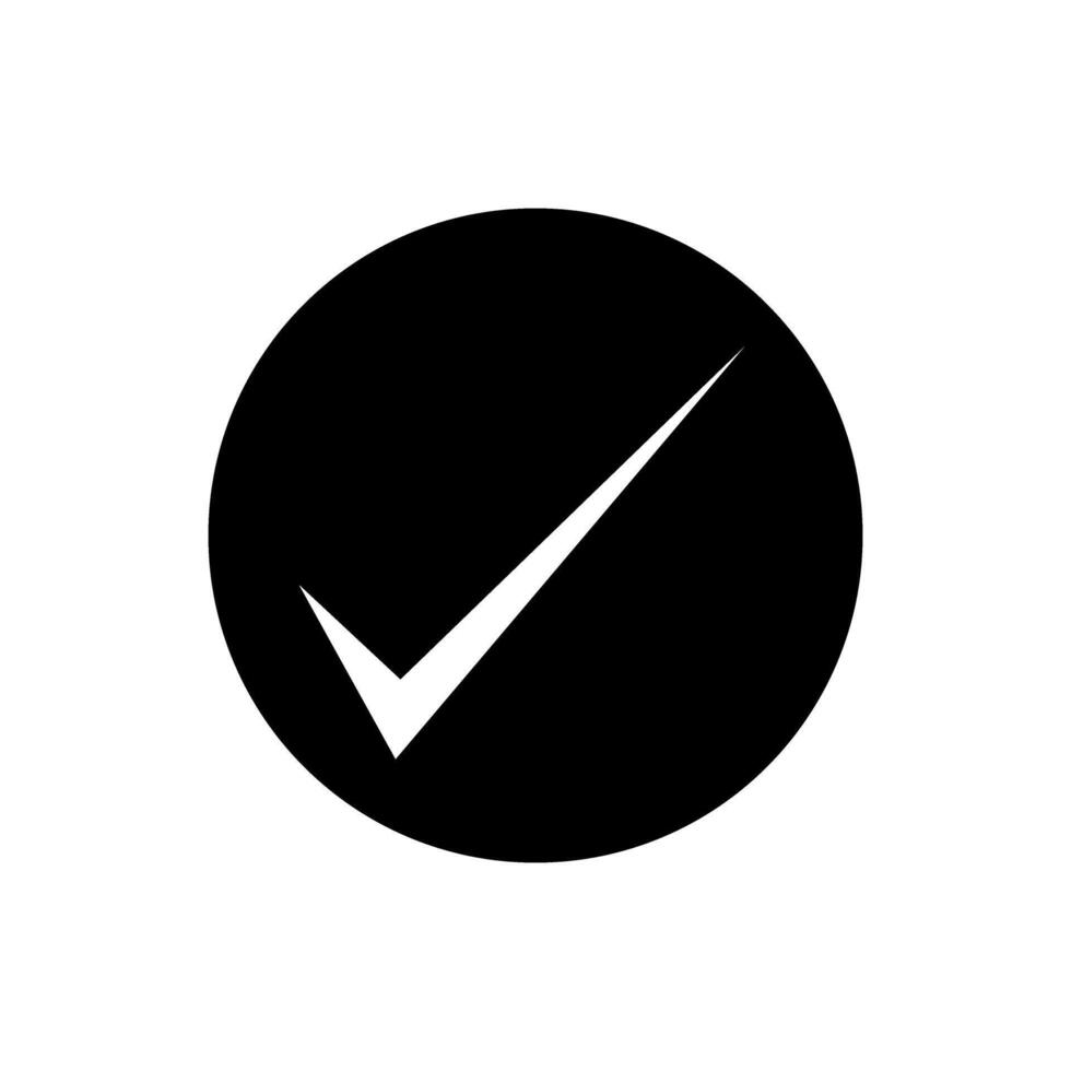 Ok button icon. Approve illustration sign. Check mark symbol. Yes logo. vector