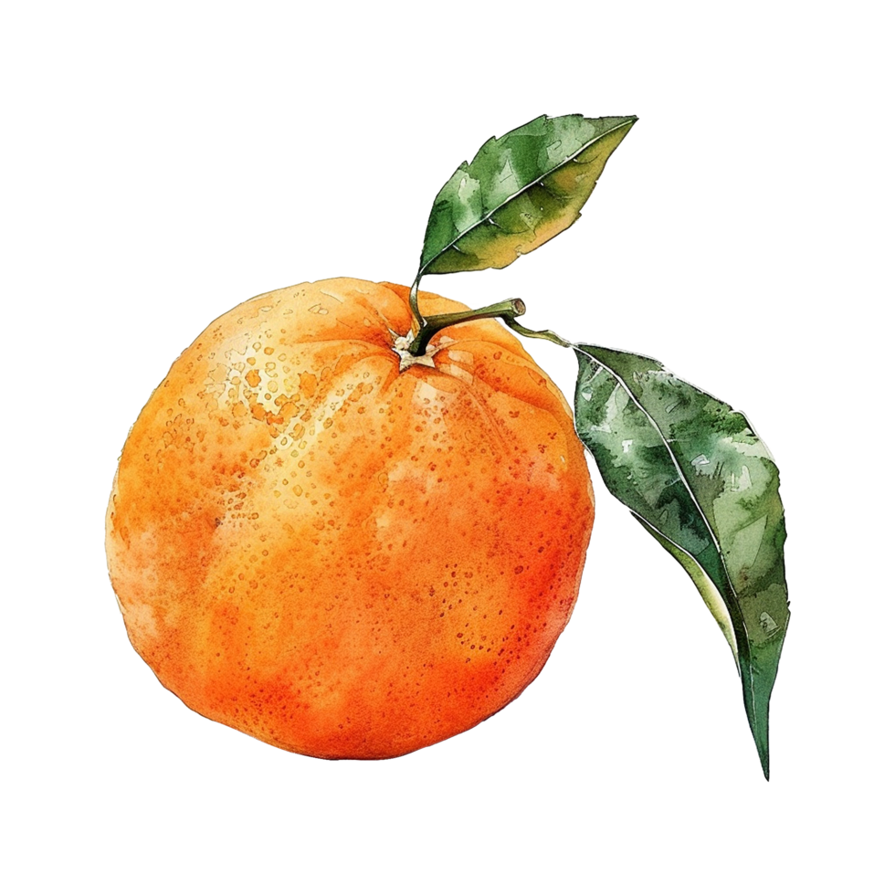 Watercolor orange isolated on transparent background 42721480 PNG
