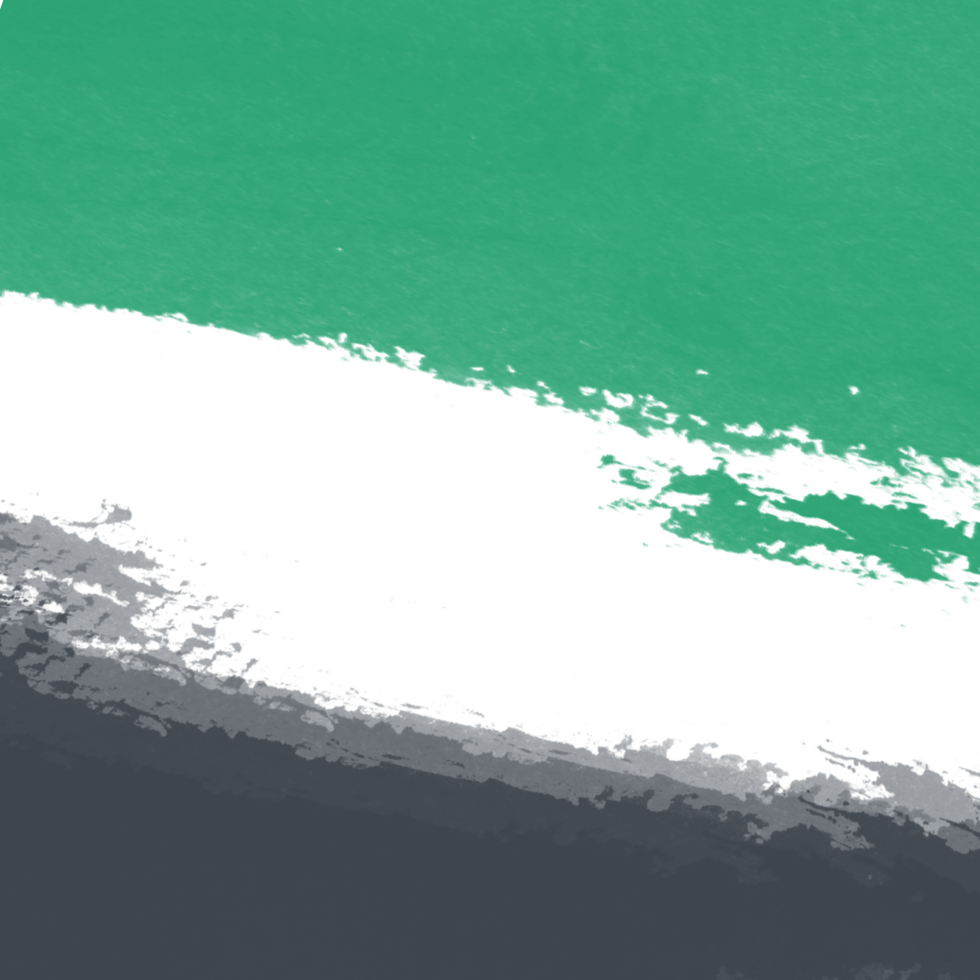 Green and gray paint brush stroke with transparent background png