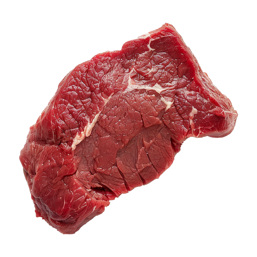 Raw beef meat isolated on transparent background png