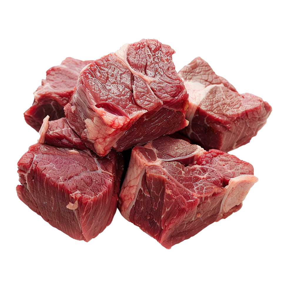 Raw beef meat isolated on transparent background png