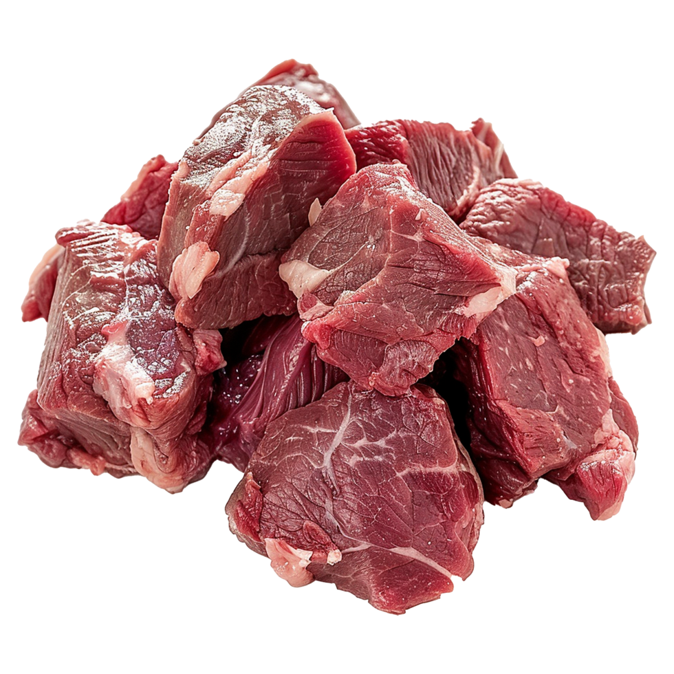 Raw beef meat isolated on transparent background png
