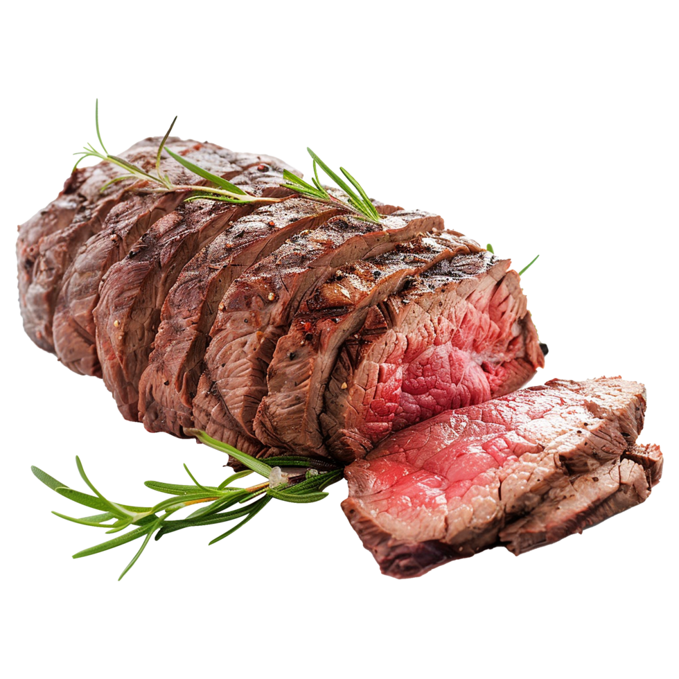 Raw beef meat isolated on transparent background png