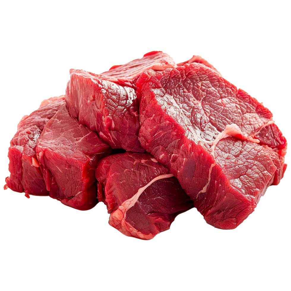 Raw beef meat isolated on transparent background png