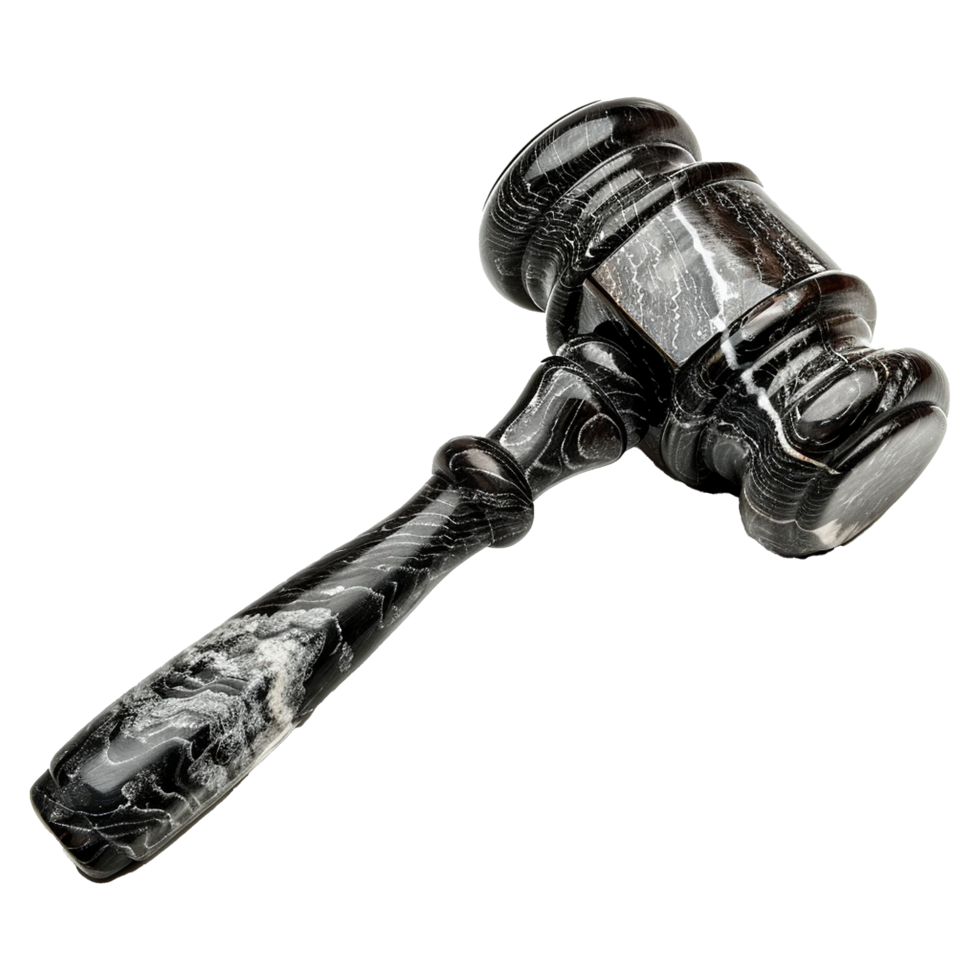 Judge hammer isolated on transparent background png