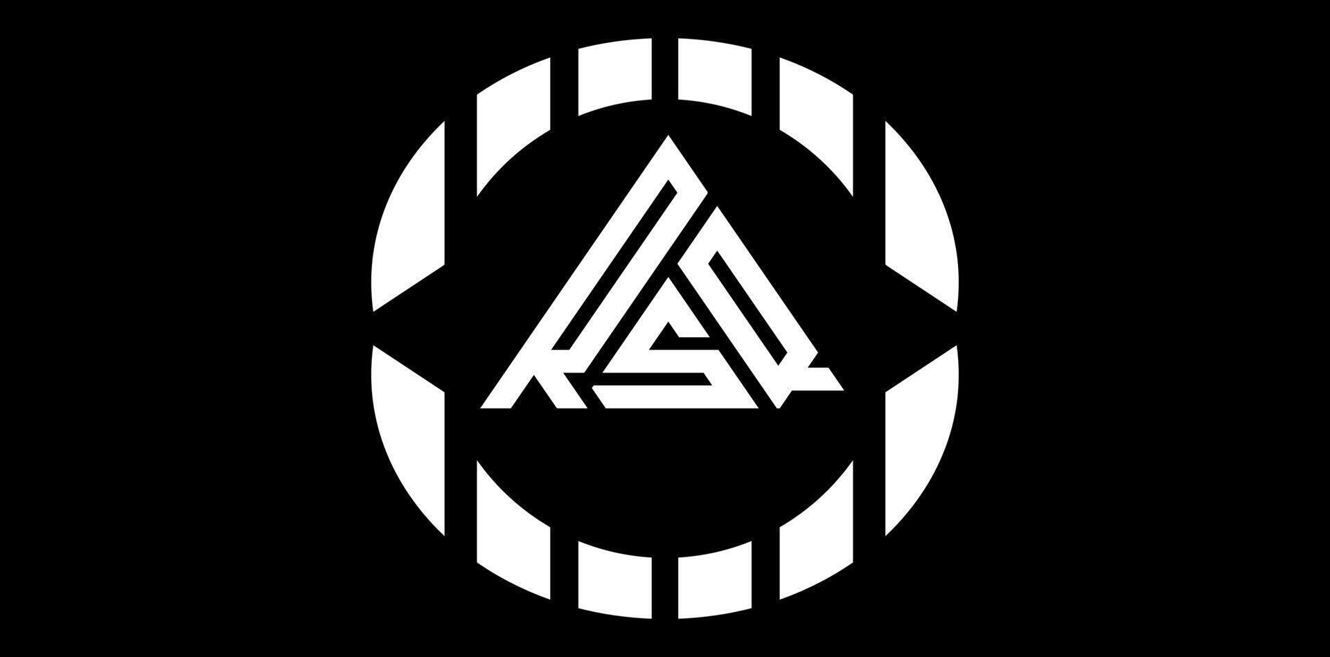 rq, rsq carta, rsq iniciales, rsq círculo, rsq departamento, rsq negocio, rsq marca, rsq lujo, rsq marca, rsq abstracto, rsq corporativo, rsq identidad, rsq redondo, rsq simple, rsq elemento, rsq círculo, vector