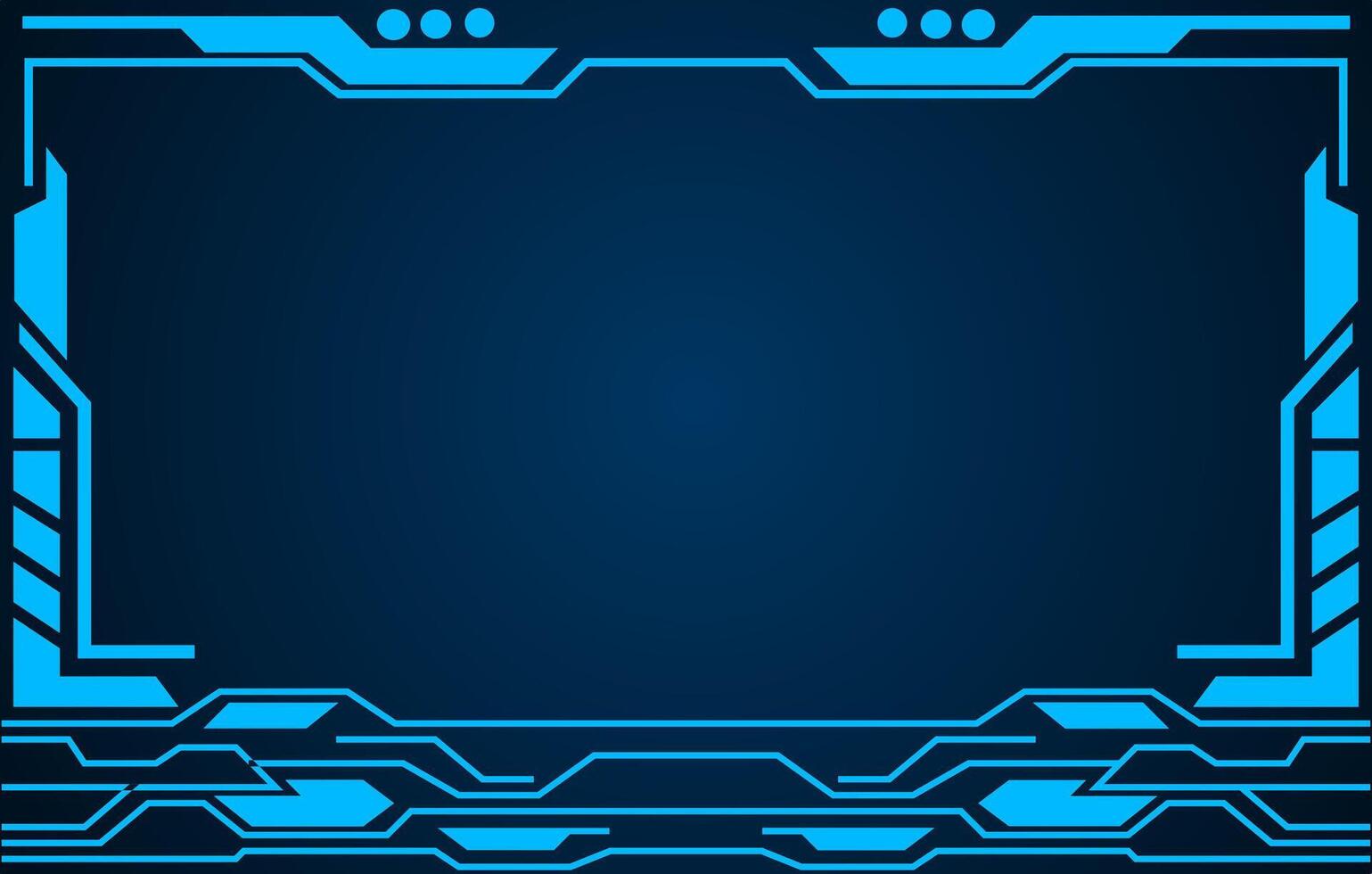 graphic illustration of advanced futuristic technology background vector