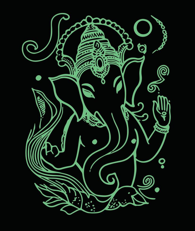 Hindu Lord Shree Ganesh Image vector