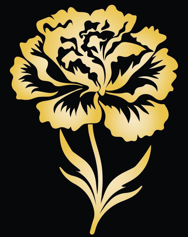 Gradient Color Flower Image vector