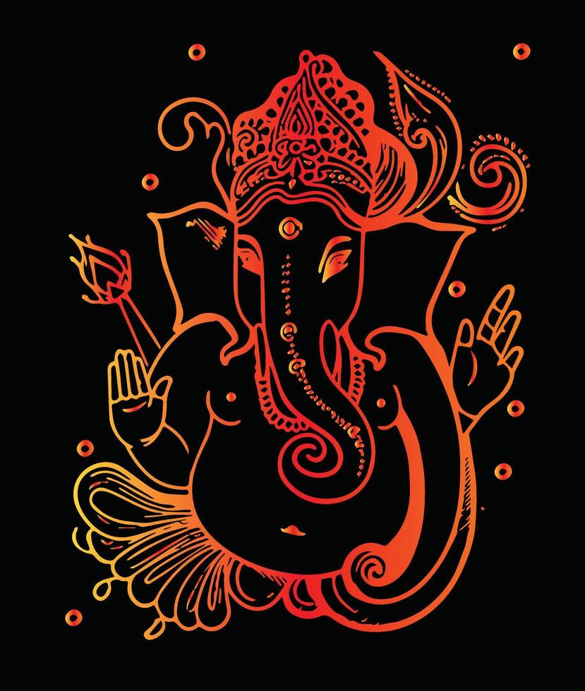 Hindu Lord Shree Ganesh Image vector