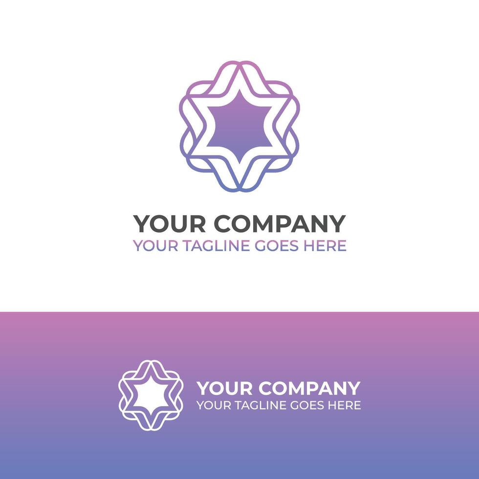 Reaching Stars Logo Design Template vector