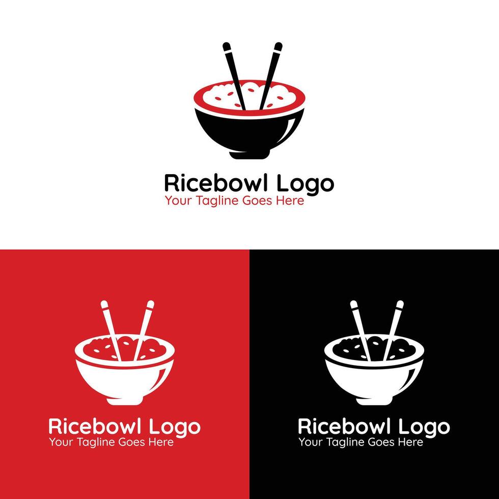 Ricebowl Logo template vector