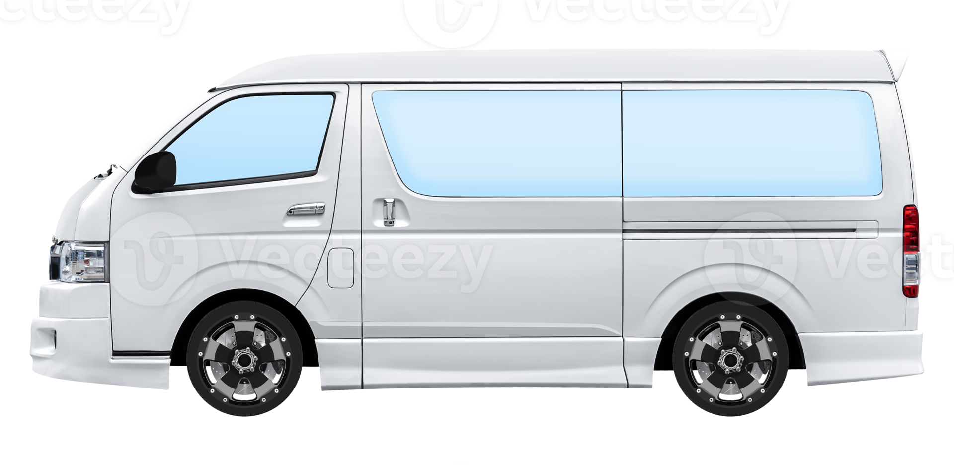 Side view white van png