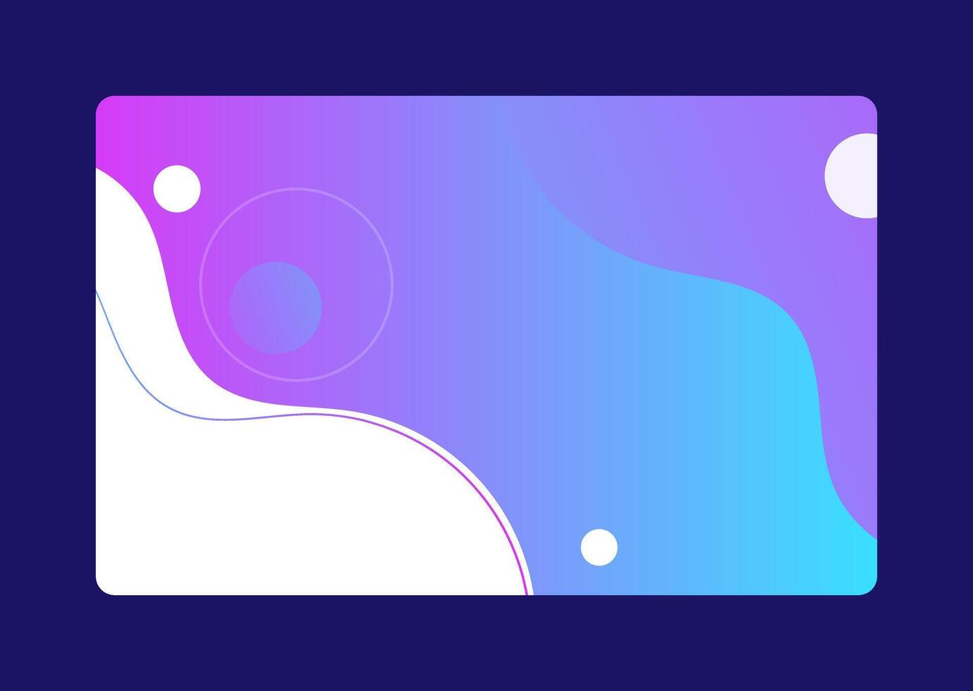 Oceanic Elegance, Blue Wave Curves in Abstract vector