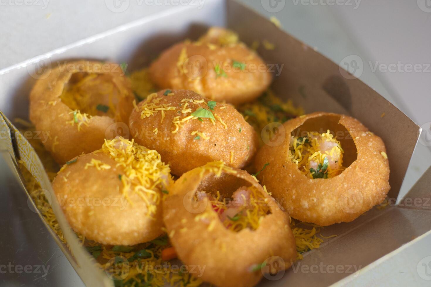 Sukha Sev Puri. Crispy Pockets of Flavours. photo