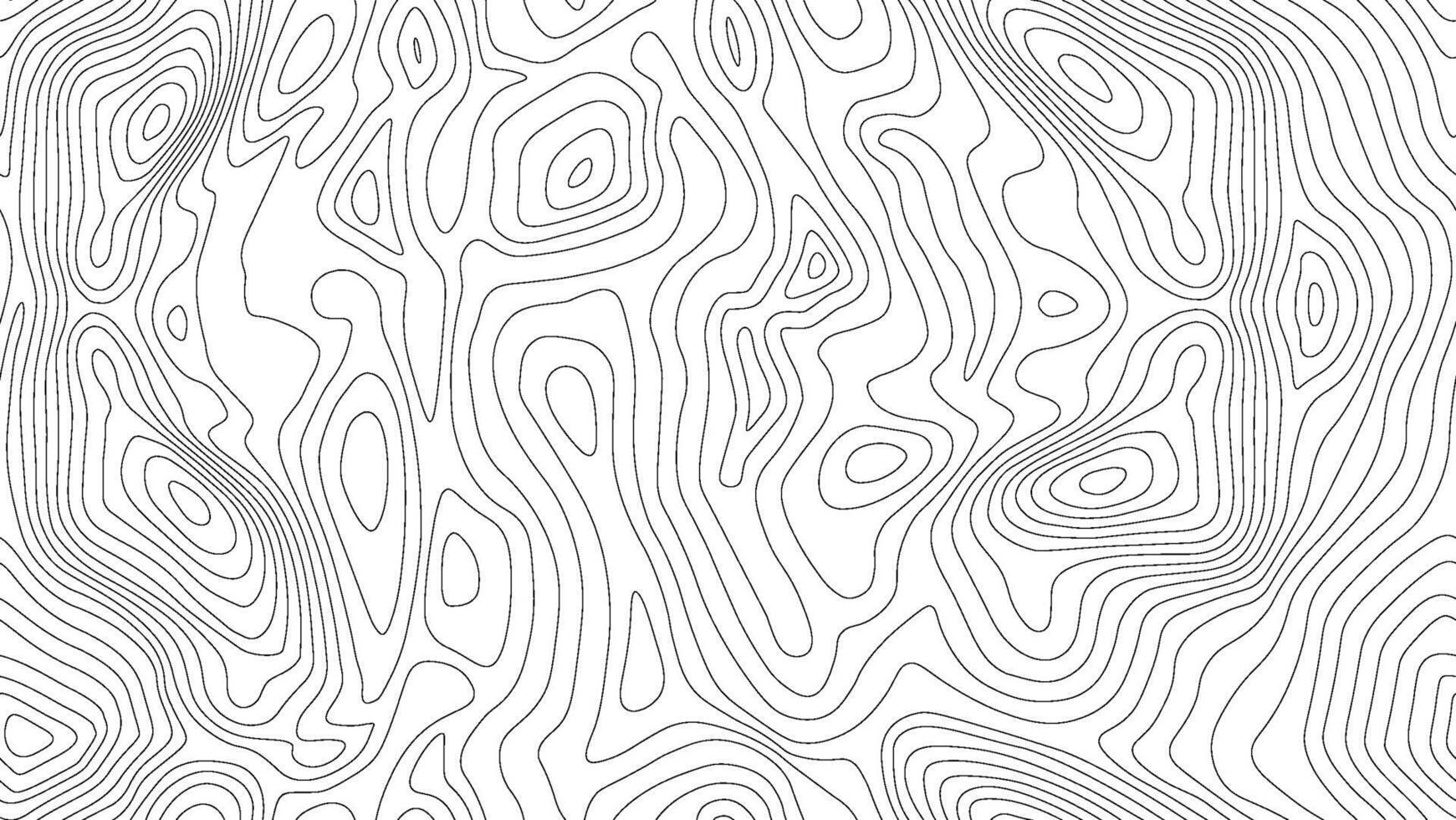 Seamless topographic map background. Line topography map seamless pattern. Mountain hiking trail over terrain. Contour background geographic grid. vector