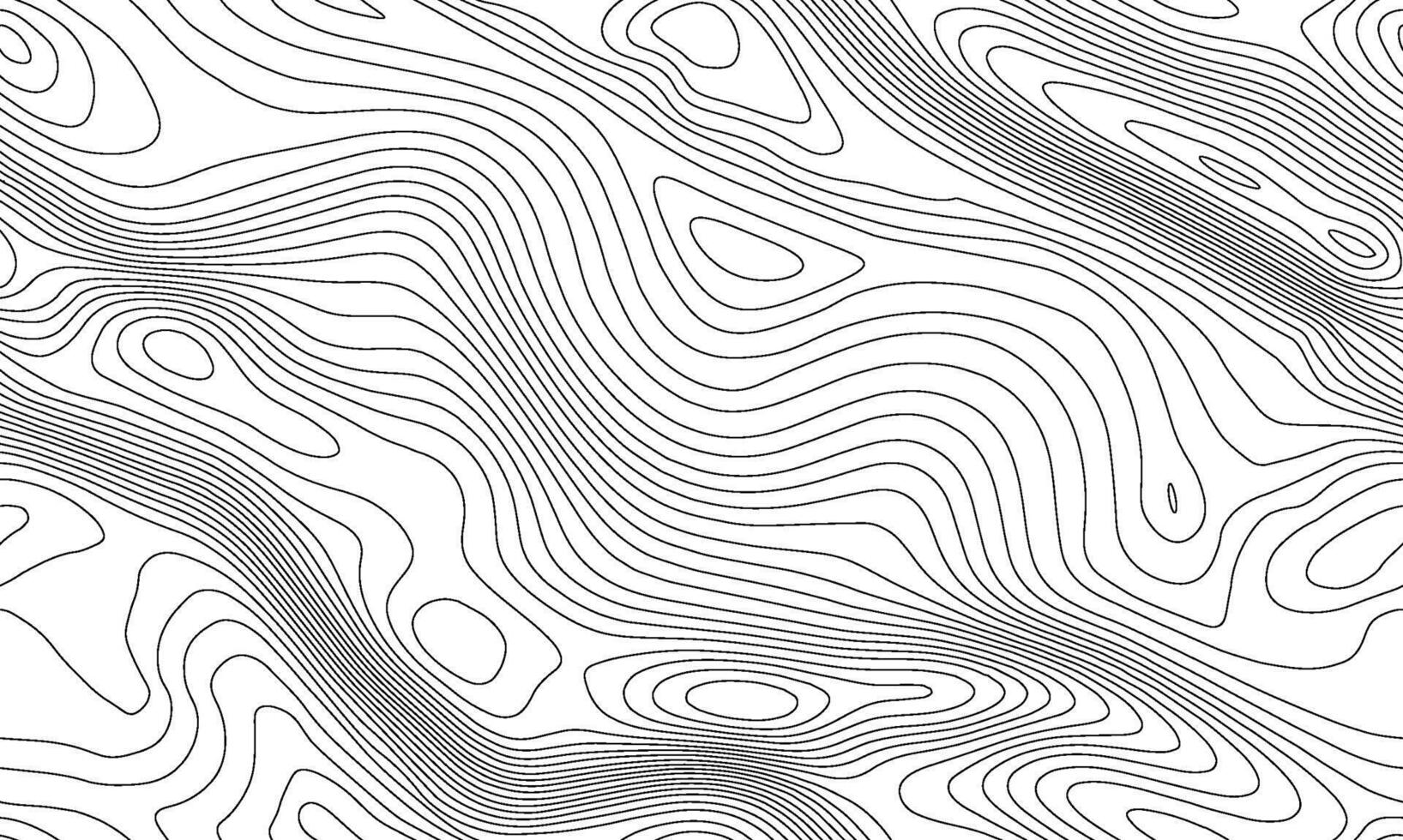 Seamless topographic map background. Line topography map seamless pattern. Mountain hiking trail over terrain. Contour background geographic grid. vector