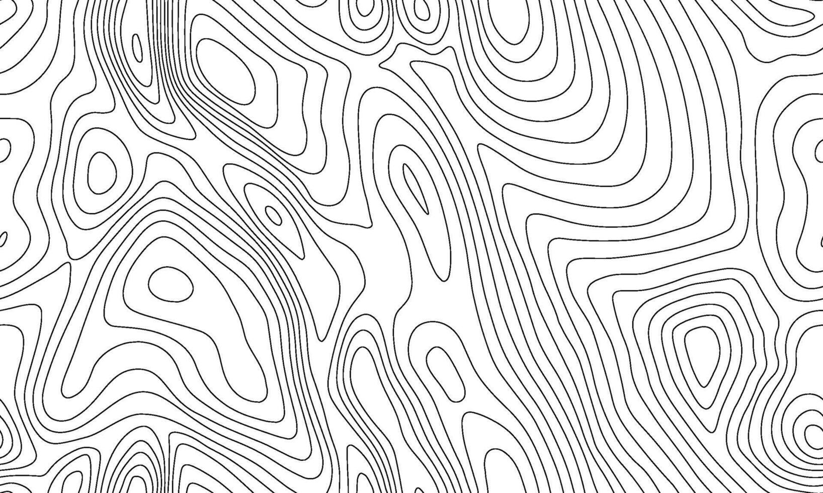 Seamless topographic map background. Line topography map seamless pattern. Mountain hiking trail over terrain. Contour background geographic grid. vector