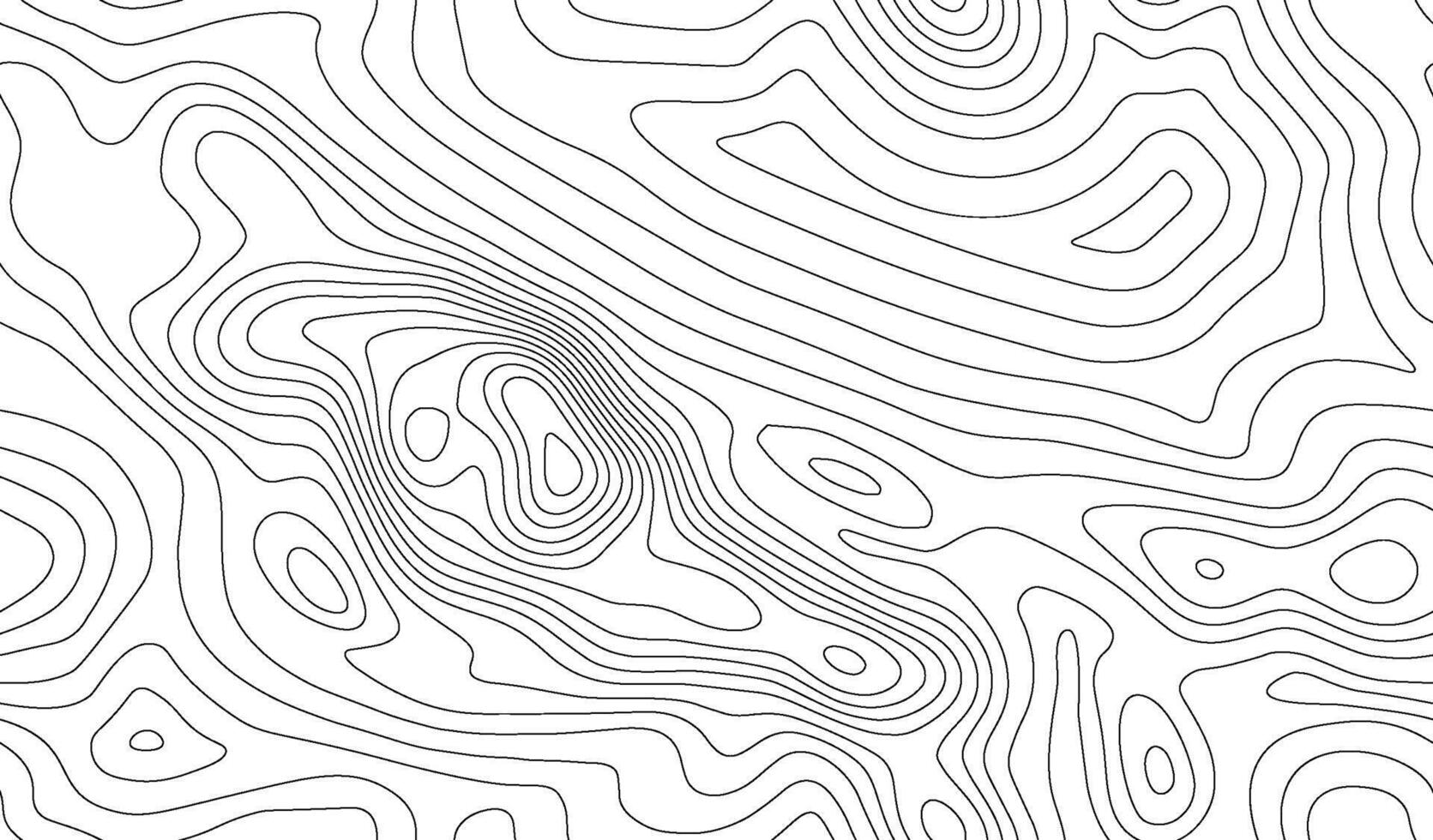 Seamless topographic map background. Line topography map seamless pattern. Mountain hiking trail over terrain. Contour background geographic grid. vector