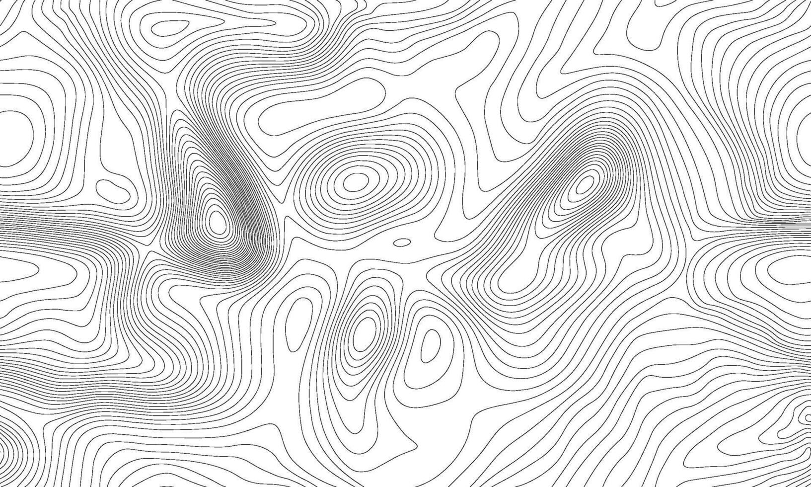 Seamless topographic map background. Line topography map seamless pattern. Mountain hiking trail over terrain. Contour background geographic grid. vector