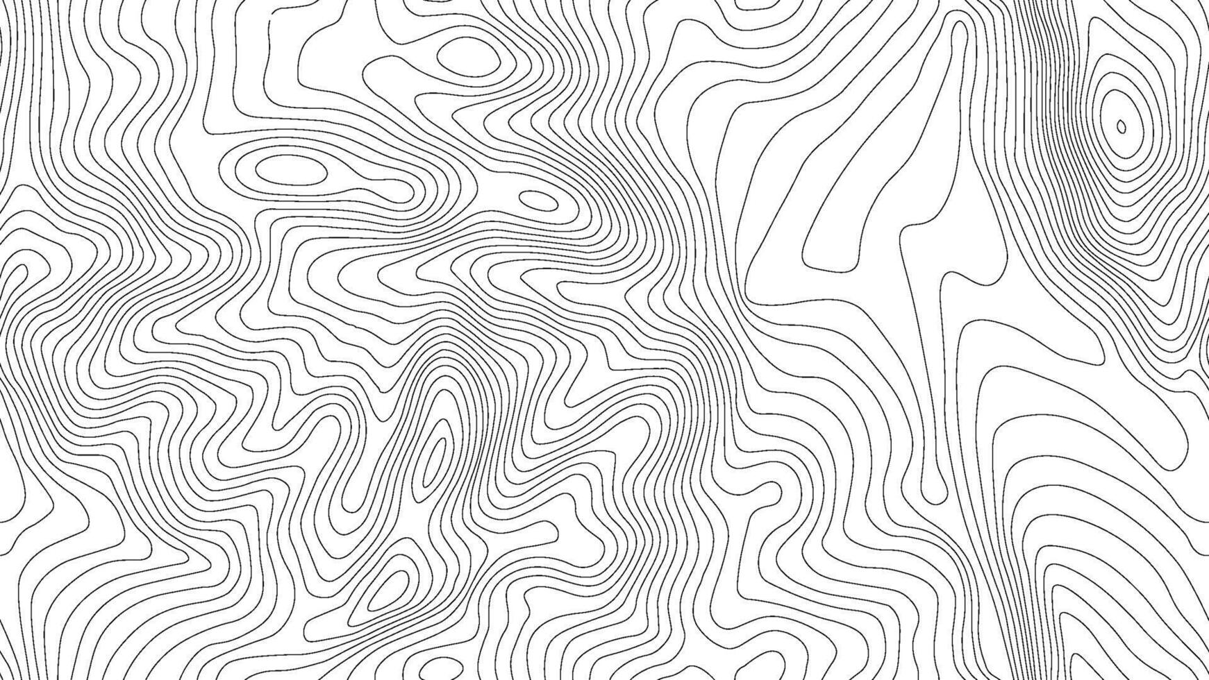 Seamless topographic map background. Line topography map seamless pattern. Mountain hiking trail over terrain. Contour background geographic grid. vector