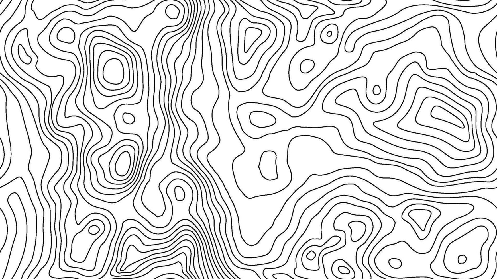 Seamless topographic map background. Line topography map seamless pattern. Mountain hiking trail over terrain. Contour background geographic grid. vector