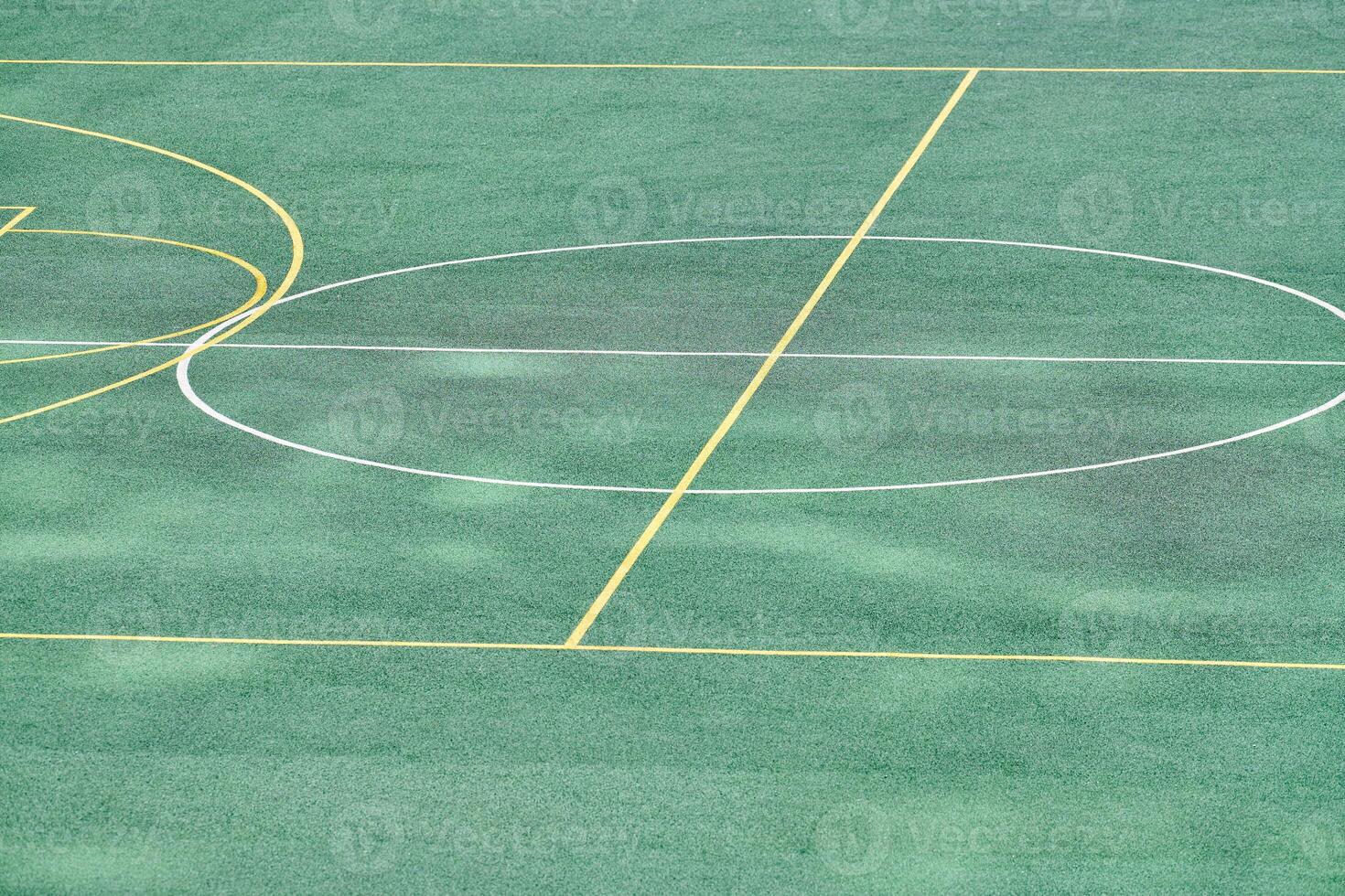 Football field artificial grass photo