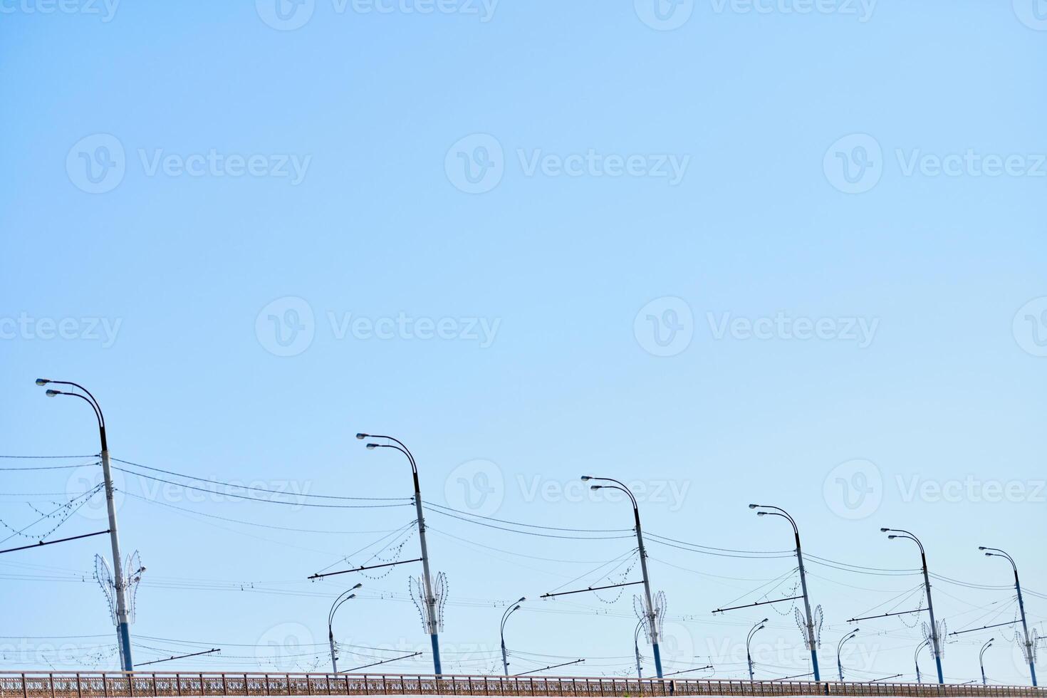 luces de carretera minimalistas, espacio de copia foto