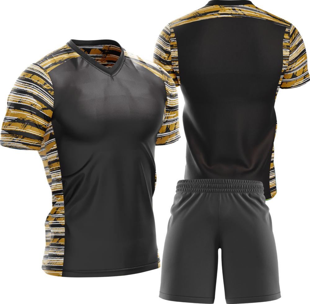 a soccer jersey and shorts set png