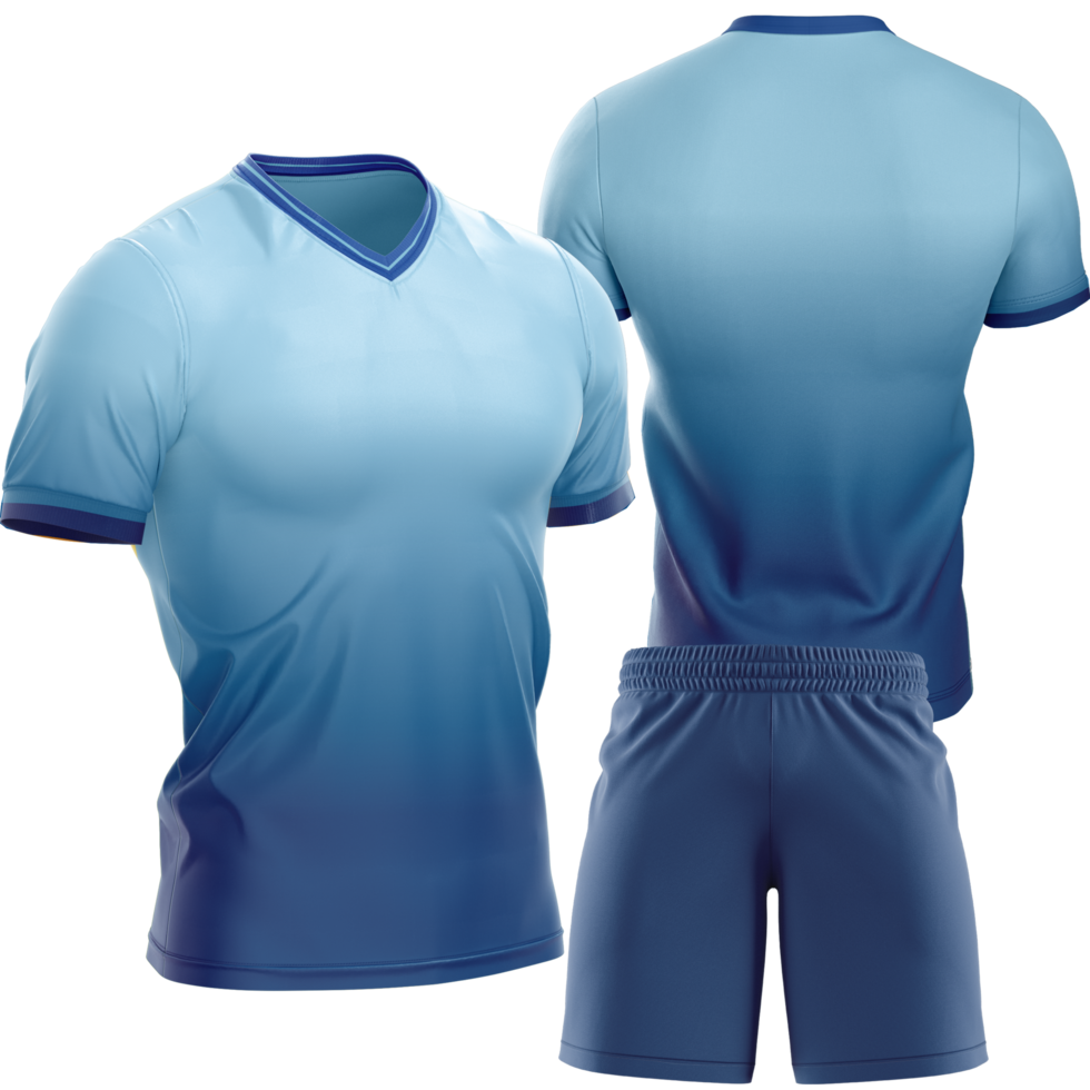 blue soccer uniform png