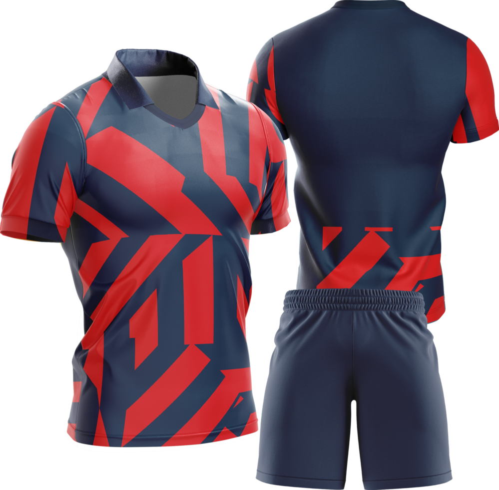 a rugby jersey and shorts set png