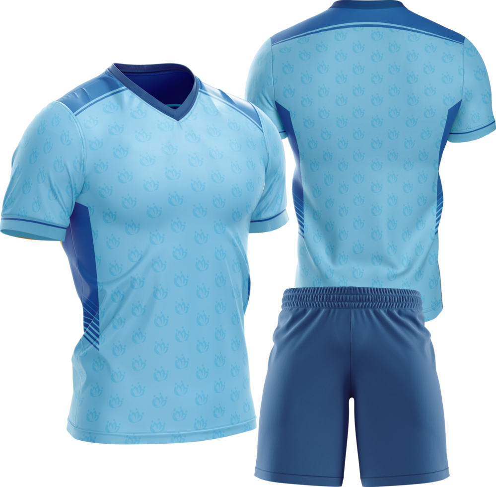 blue soccer uniform png